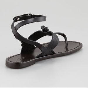 RAG & BONE black Sigrid ankle wrap Sandal , 37